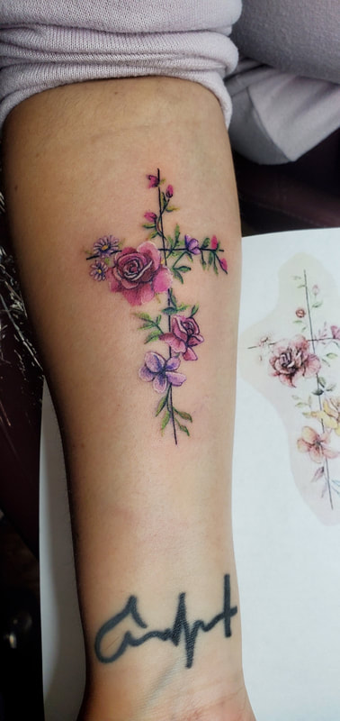 101 Best Cross Flower Tattoo Ideas That Will Blow Your Mind  Outsons