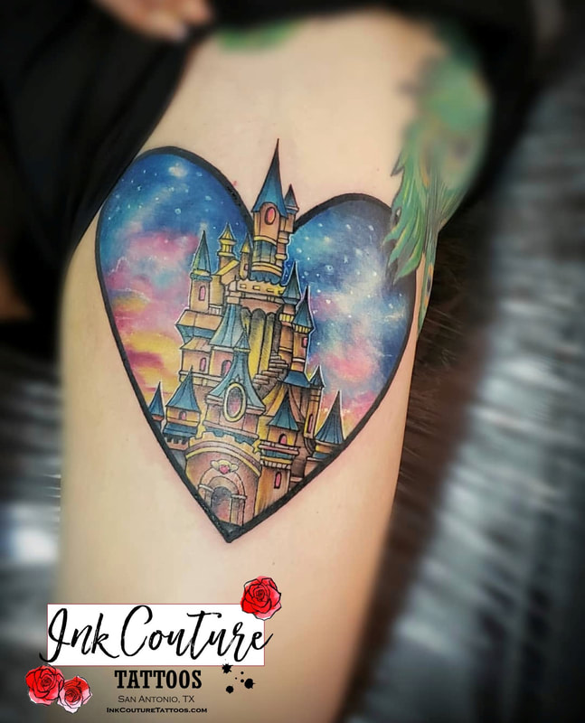 Castle with Skull Bottom Tattoo by Creepy Jason  Ink master tattoos Castle  tattoo Mermaid tattoos